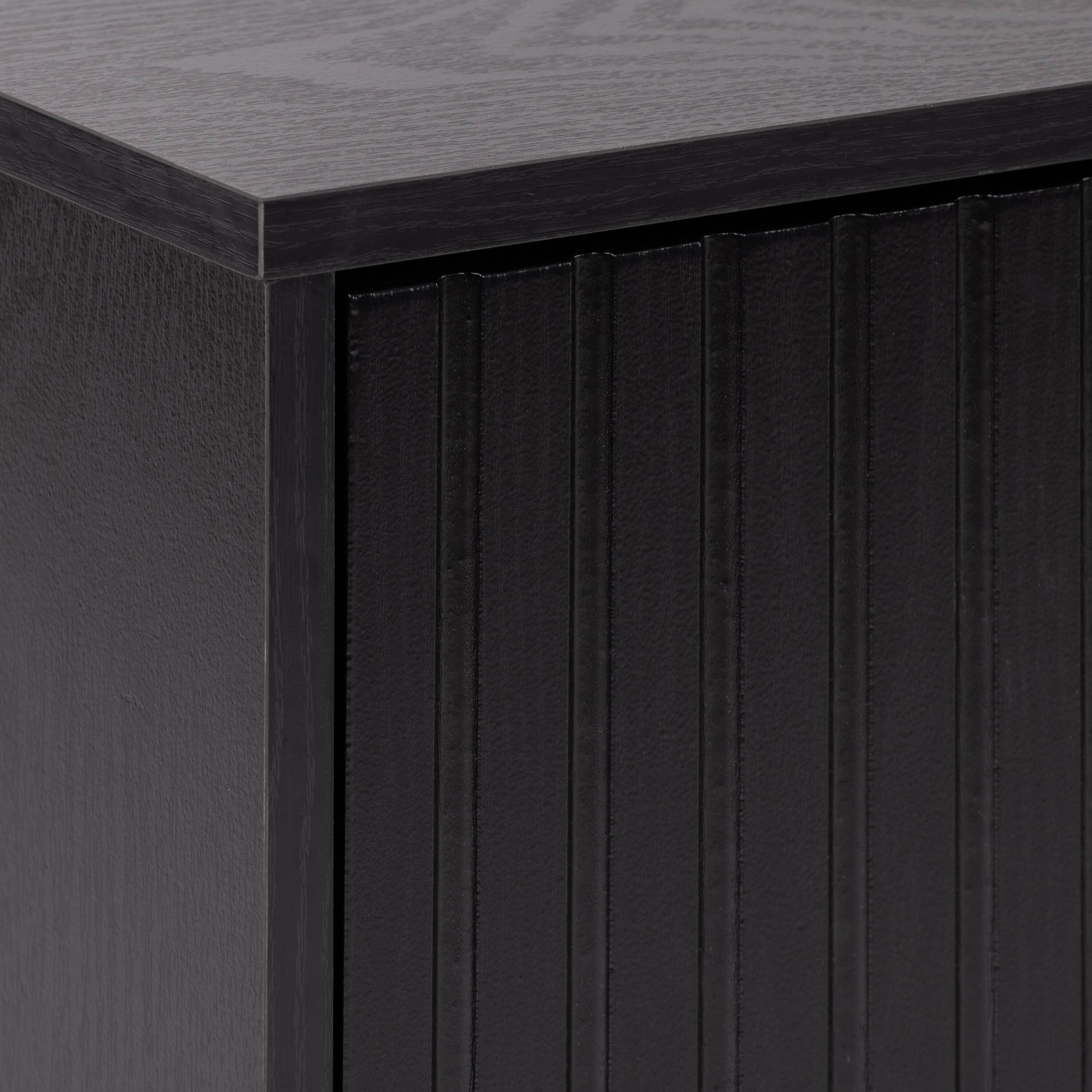 Alt View 11. CorLiving - Lysander Collection TV Stand with Cabinets for Most TV's up to 75" - Black.