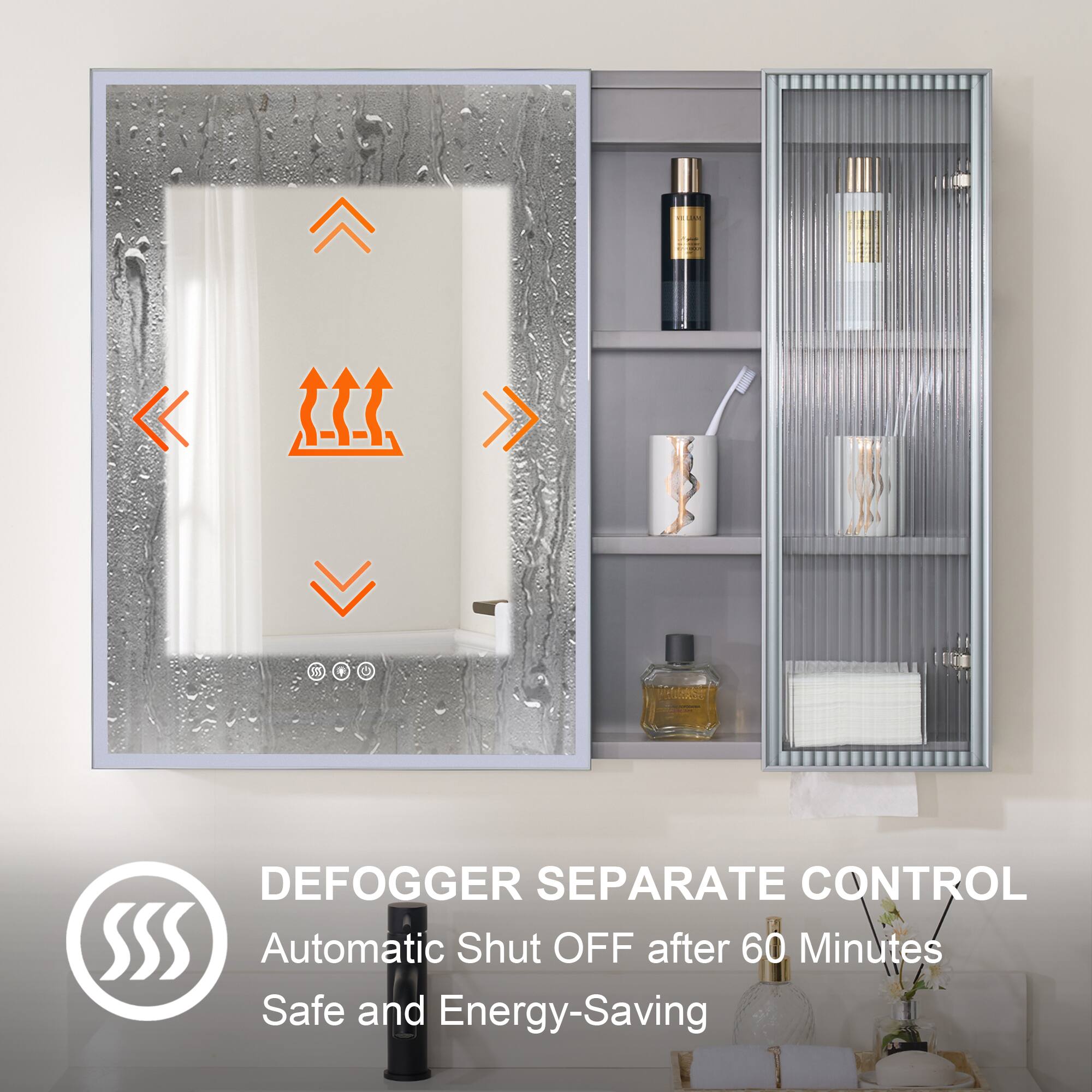 DEFROGGER SEPARATE CONTROL  
Automatic Shut OFF after 60 Minutes  
Safe and Energy-Saving