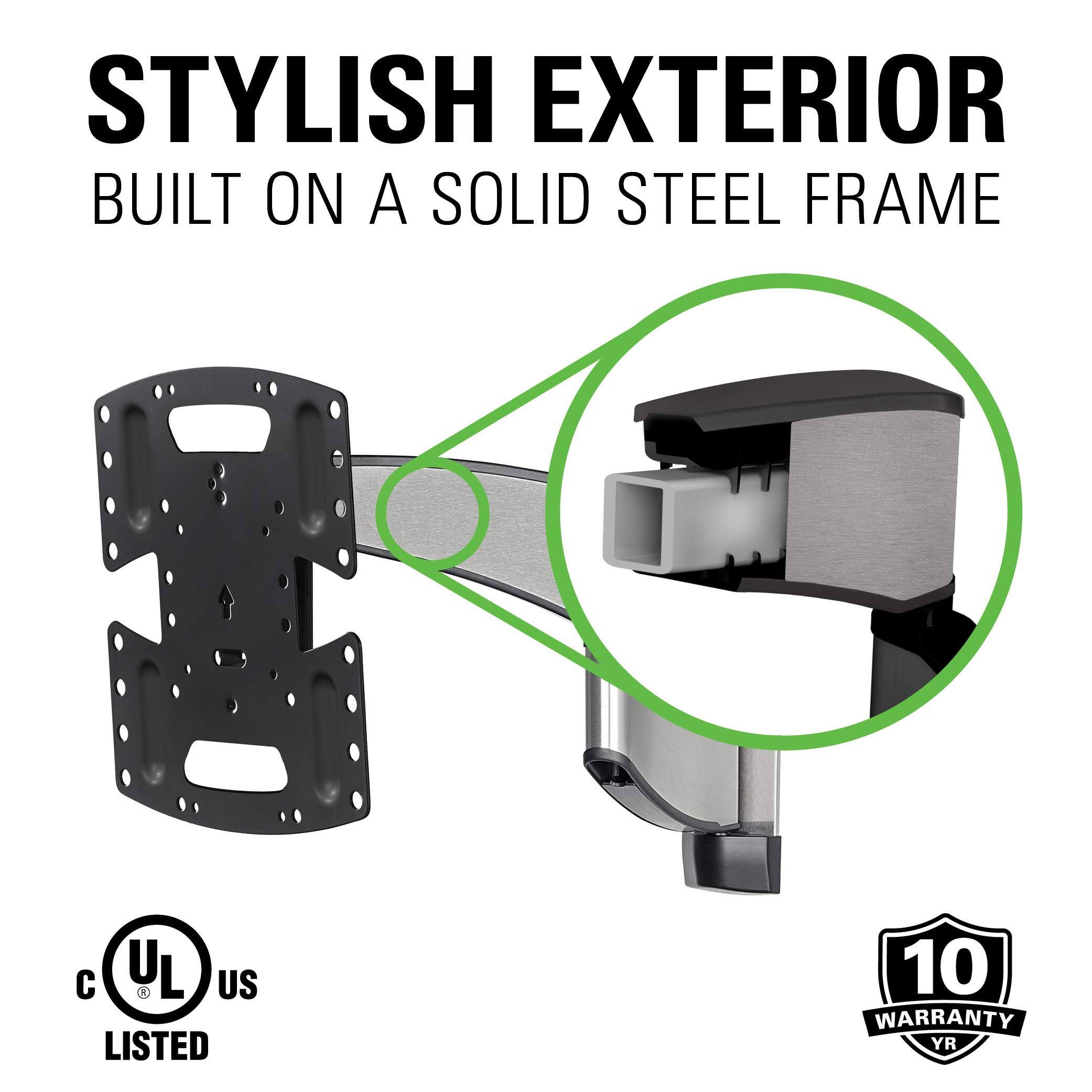 STYLISH EXTERIOR BUILT ON A SOLID STEEL FRAME. 10-YEAR WARRANTY LISTED.