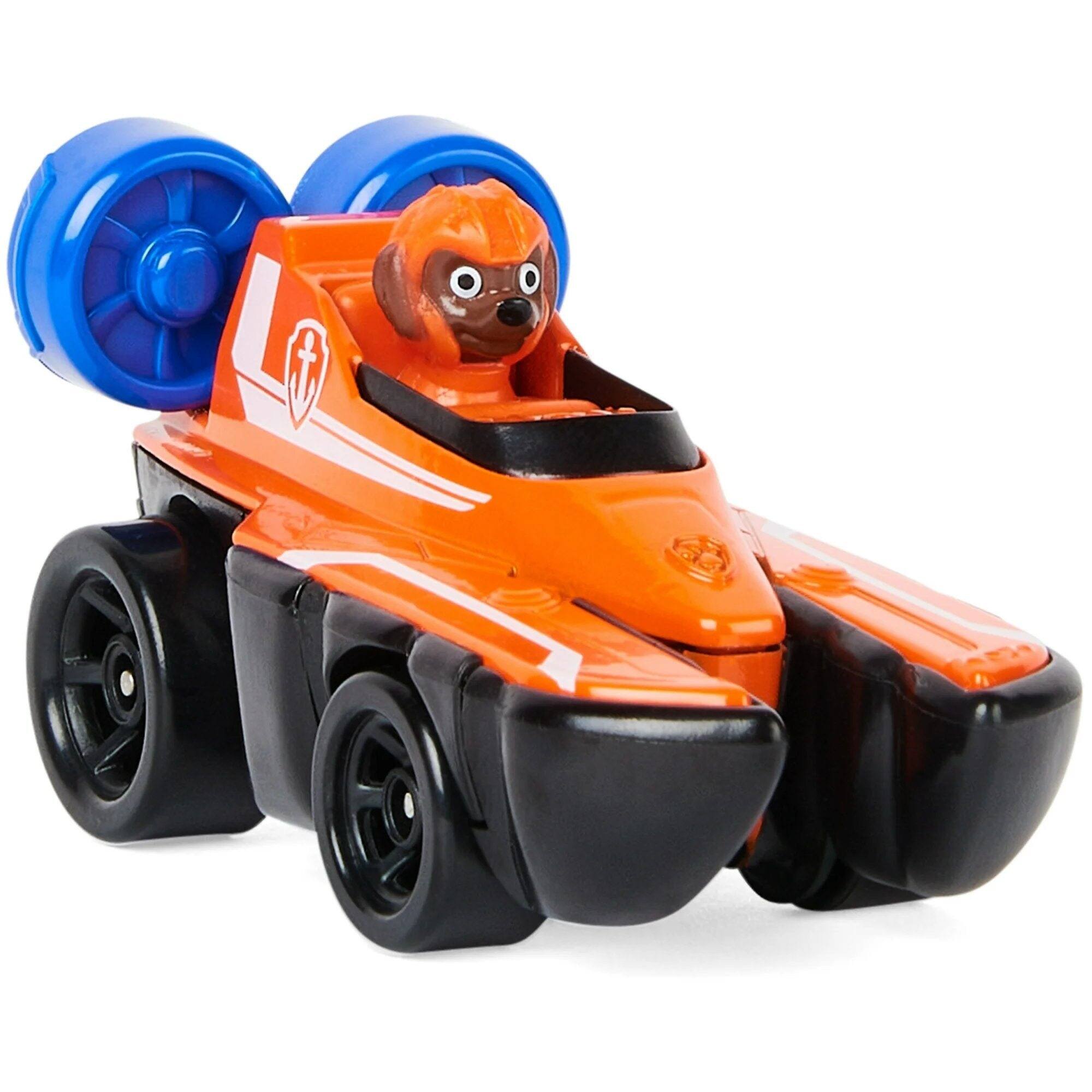 Angle. Paw Patrol - PAW Patrol True Metal Aqua Pups Zuma 1:55 Die-Cast Vehicle with Working Wheels for Ages 3+ - Orange.