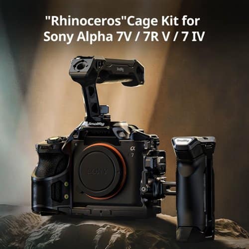 Smallrig - Rhinoceros Full Camera Cage Kit for Sony Alpha 7 V/7R V/7 IV/7S III/7R IV, Black