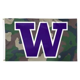 WinCraft - Washington Huskies 3' x 5' Single-Sided Deluxe Camo Flag - Camouflage