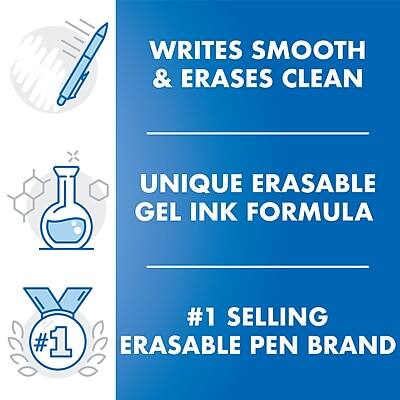 WRITES SMOOTH & ERASES CLEAN

UNIQUE ERASABLE GEL INK FORMULA

#1 SELLING ERASABLE PEN BRAND
