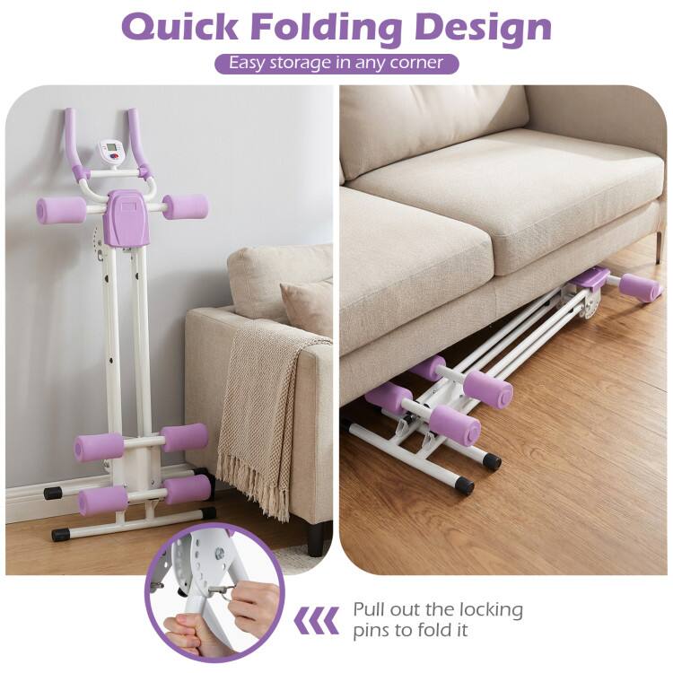 Quick Folding Design  
Easy storage in any corner  
Pull out the locking pins to fold it