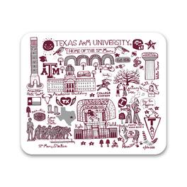OTM Essentials - Texas A&M Aggies Mouse Pad - White
