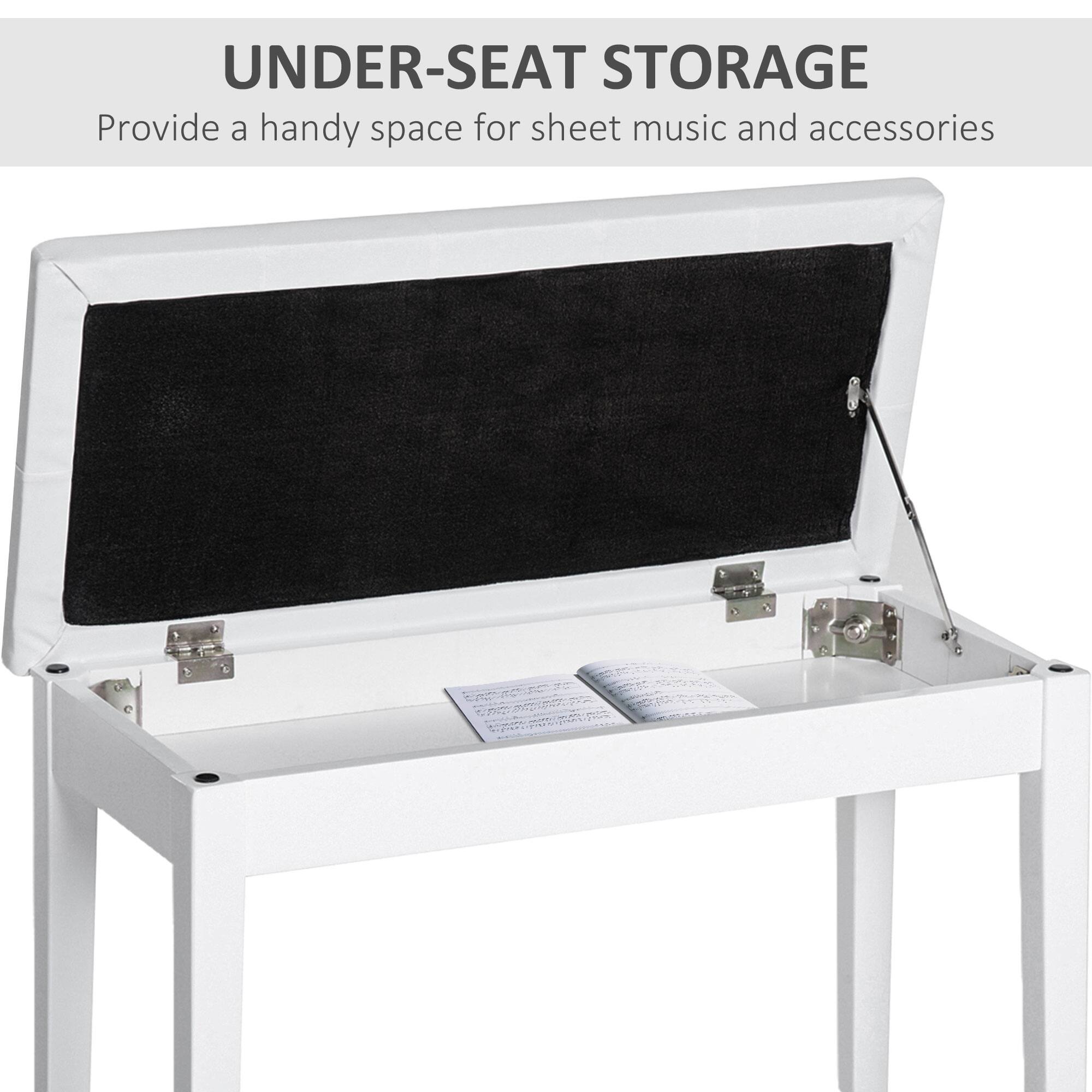 UNDER-SEAT STORAGE
Provide a handy space for sheet music and accessories