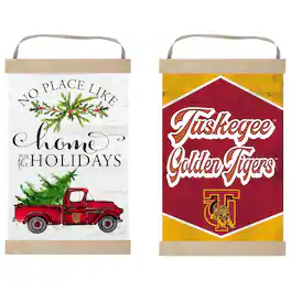 Jardine - Tuskegee Golden Tigers 12" x 20" Reversible Banner Sign - White