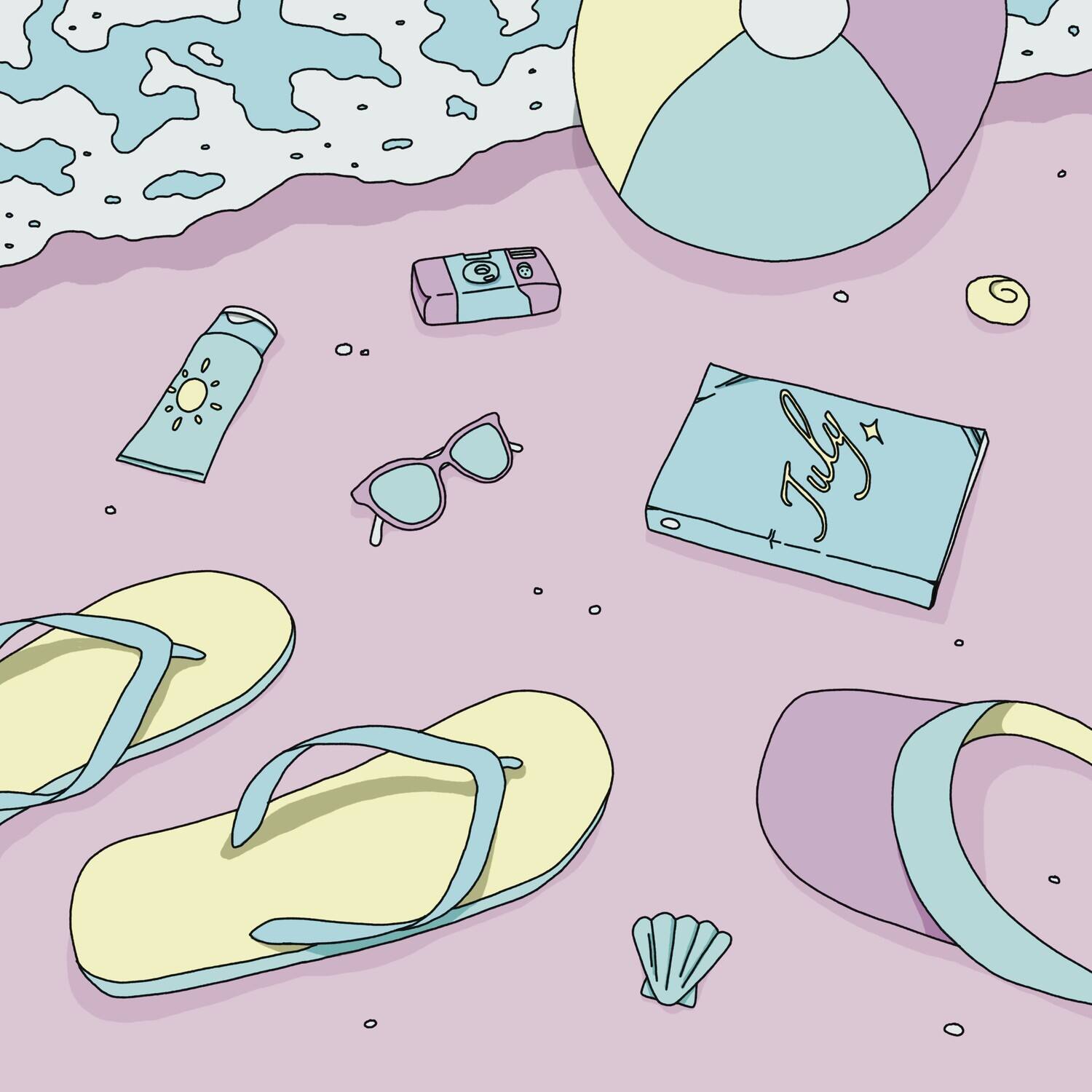 Front. Beach Bunny - July   - 7-INCH SINGLE.