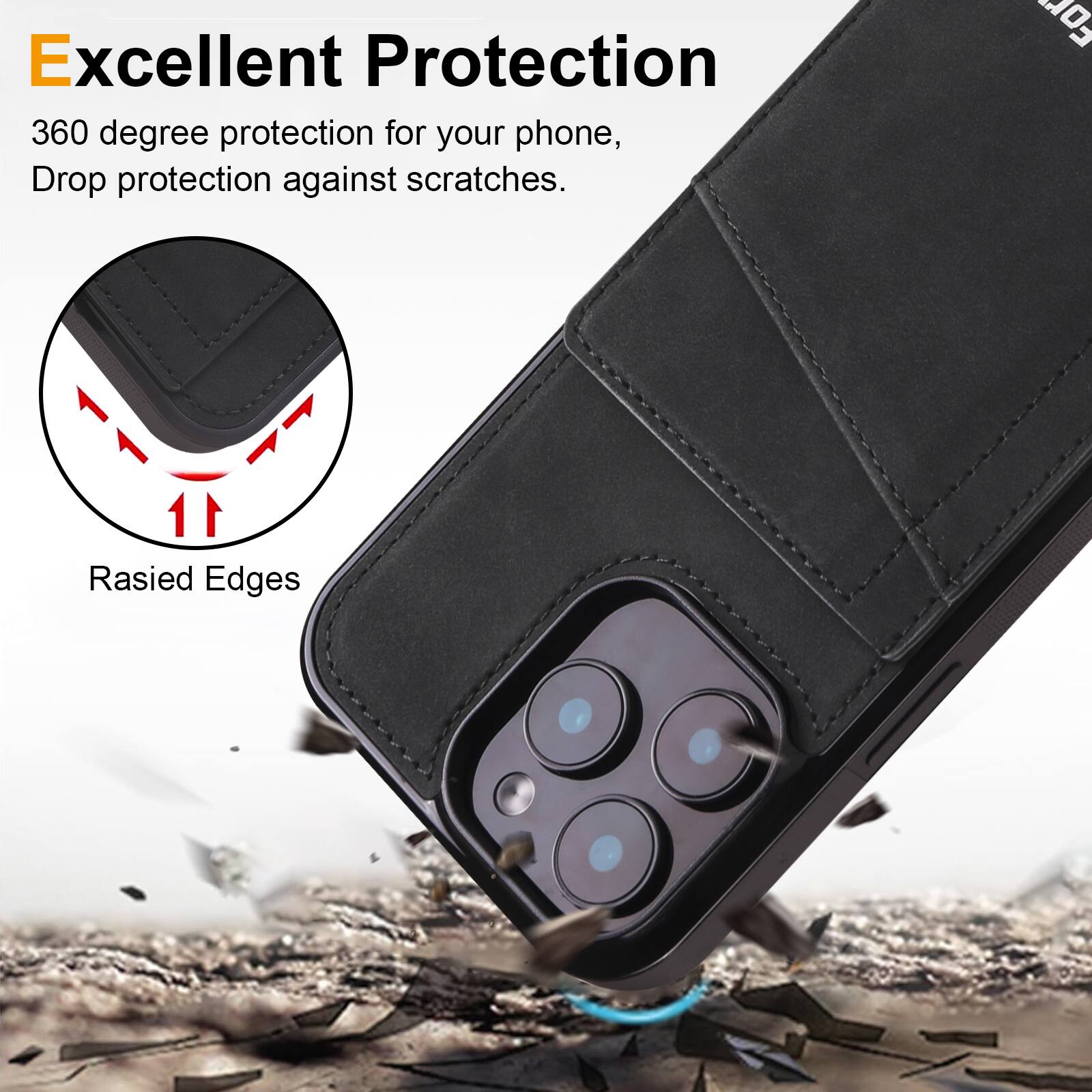 Excellent Protection

360 degree protection for your phone, Drop protection against scratches.

Raised Edges