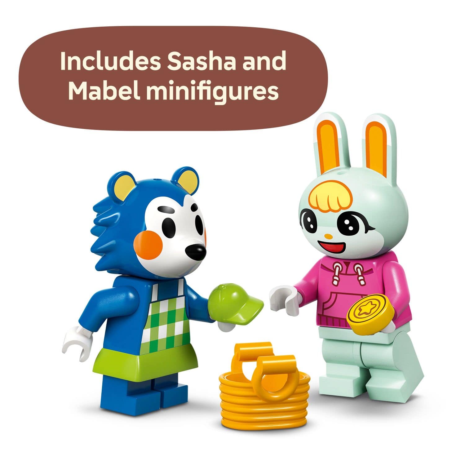 Includes Sasha and Mabel minifigures.