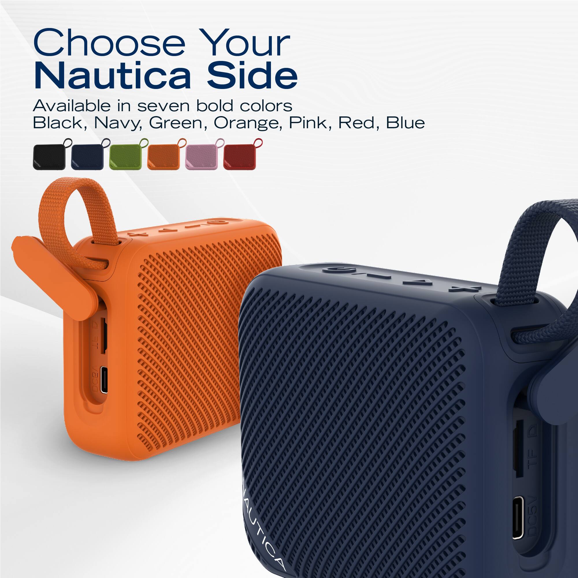 Choose Your Nautica Side

Available in seven bold colors: Black, Navy, Green, Orange, Pink, Red, Blue