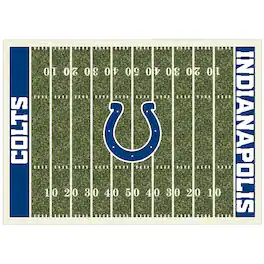 Imperial - Indianapolis Colts 7'8'' x 10'9'' Home Field Rug - Multicolor
