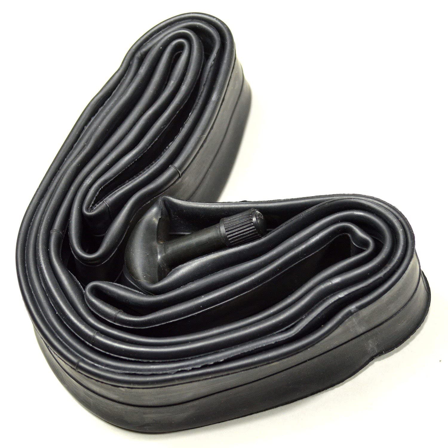 Front. HQRP - 26-inch Bicycle Inner Tube 1.75-2.125, Schrader Valve Replacement for Trek Schwinn Giant Mongoose - Black.