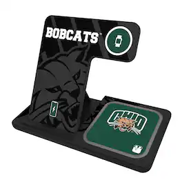 Keyscaper - Ohio Bobcats 3-In-1 Wireless Charger - Multicolor