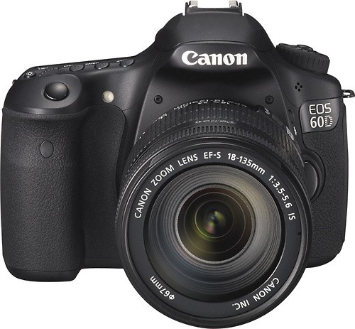 glas teer Blijkbaar Canon EOS 60D DSLR Camera with 18-135mm IS Lens Black 4460B004 - Best Buy