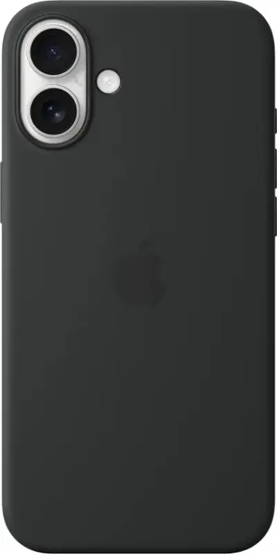iPhone 16 Plus Silicone Case with MagSafe – Black - Apple