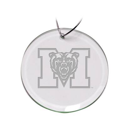 Front. Jardine - Mercer Bears 3'' Round Glass Ornament - Multicolor.
