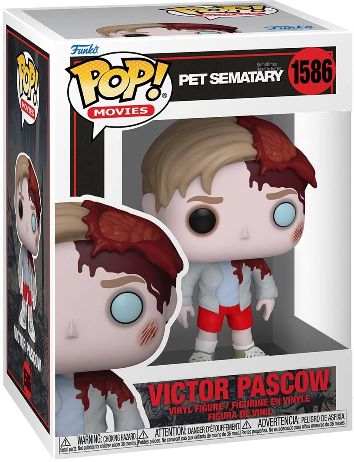 Sometimes dead is better W POP! PET SEMATARY 1586 MOVIES CTOR PASCSOVN E VICTOR PASCOW VINYLE FIGURINE EN FIGURE / VINYL DE VINIL FIGURA PELIGRO DE ASFIXIA. D'TOUFFEMENT. ADVERTENCIA: para nios menores de 36 meses. DANGER pequeas. No es adecuado HAZARD. ATTENTION: BLx enfants de moins de 36 mois, Partes WARNING: CHOKING Petites pieces. Ne convient pas for children under 36 months, Small parts. Not sutable