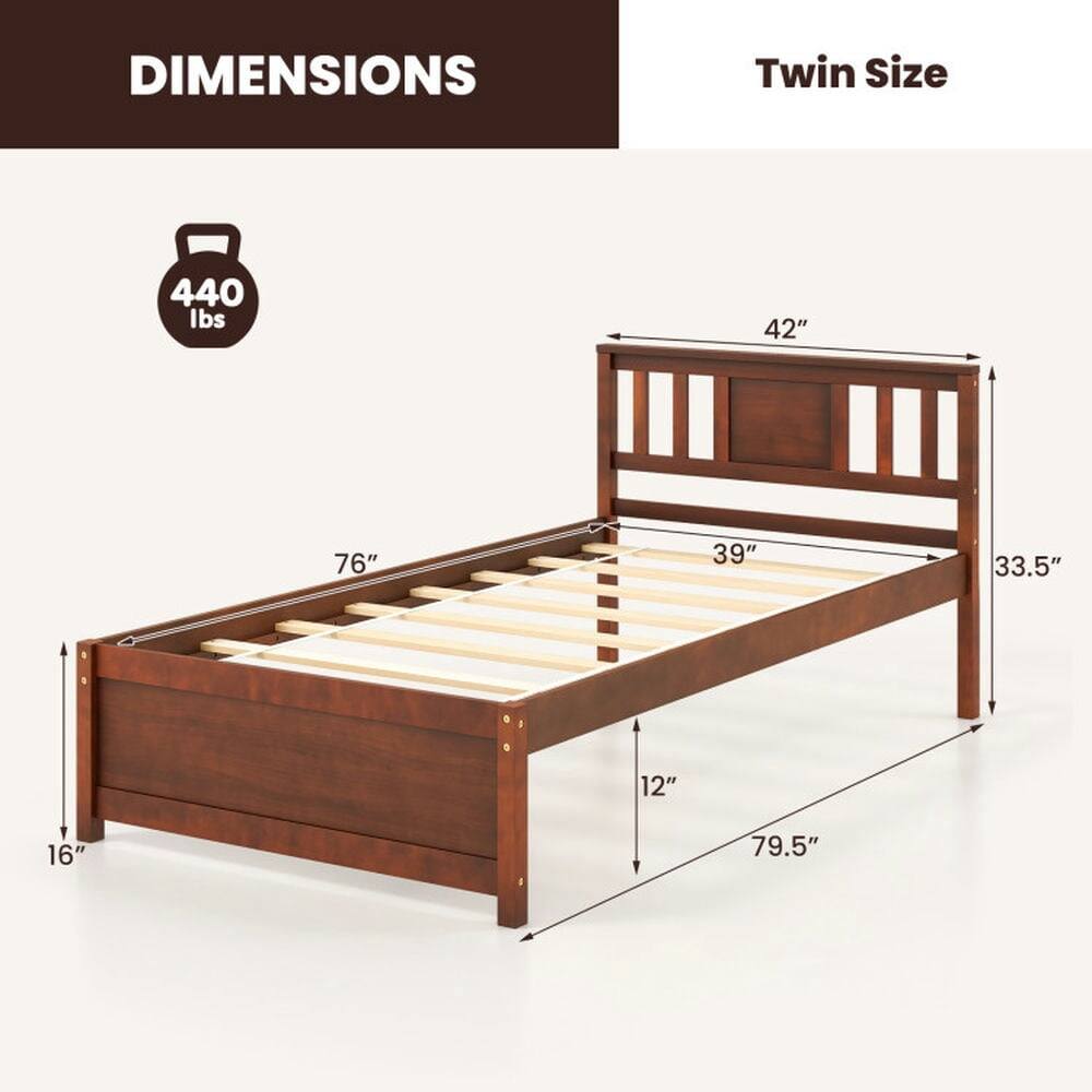 DIMENSIONS  
Twin Size  
440 lbs  
42"  
76"  
39"  
33.5"  
12"  
16"  
79.5"