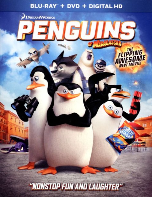 Front Standard. The Penguins of Madagascar [Includes Digital Copy] [Blu-ray/DVD] [2014].