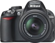 Front Standard. Nikon - D3100 DSLR Camera with 18-55mm VR Lens - Black.