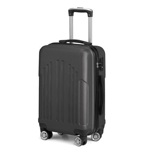 Alt View 2. Winado - 20" Airline Approved Small Trolley Case ABS Hardside Suitcase with Double Spinner Wheels & TSA Lock for Travel Business - Dark Gray.