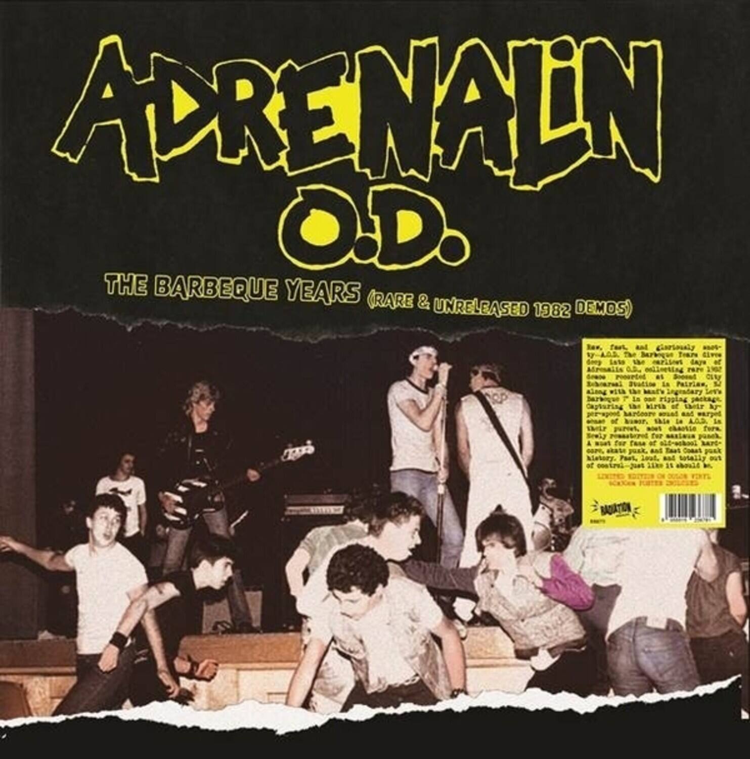 Adrenalin Od - The Barbeque Years (Rare And Unreleased 1982 Demos) - VINYL LP