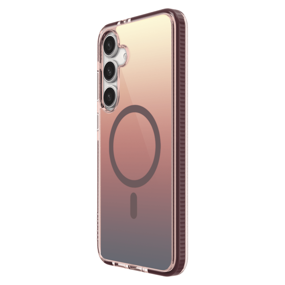 Alt View 2. Prodigee - Flow Series Case for MagSafe for Galaxy S25+ and S24+ - Desert - Red.
