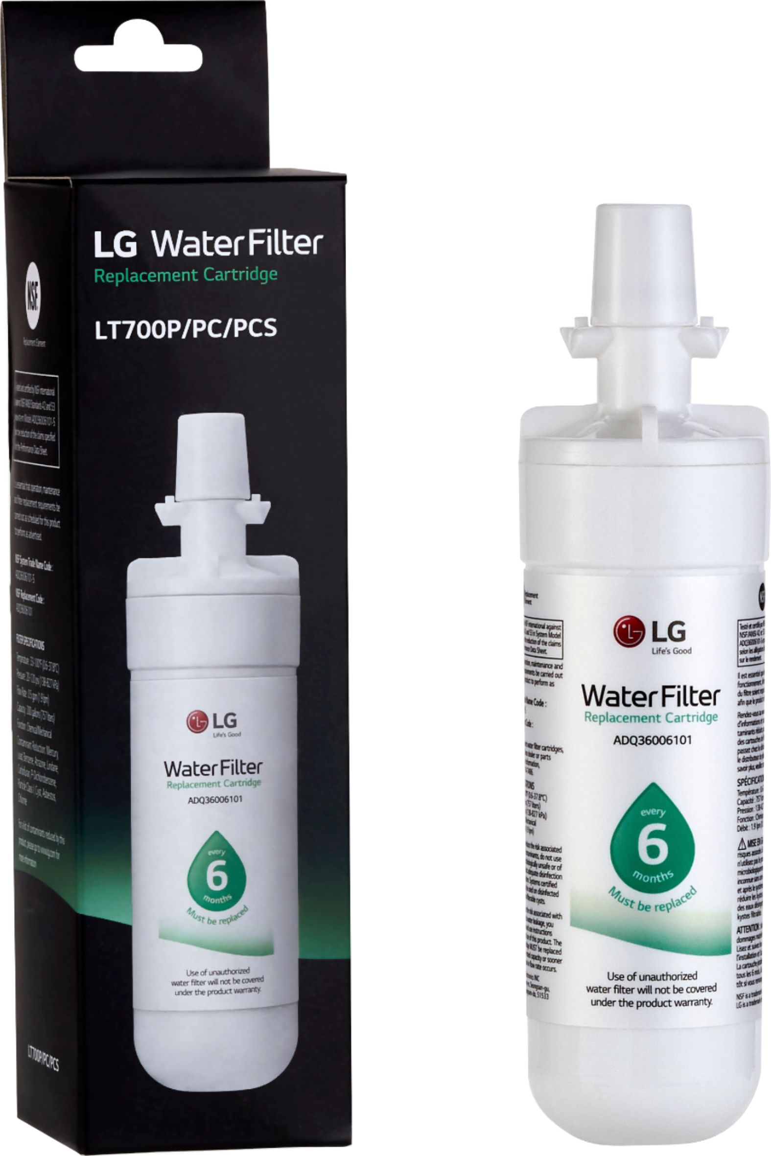 Questions and Answers: Water Filter for Select LG Refrigerators White ...