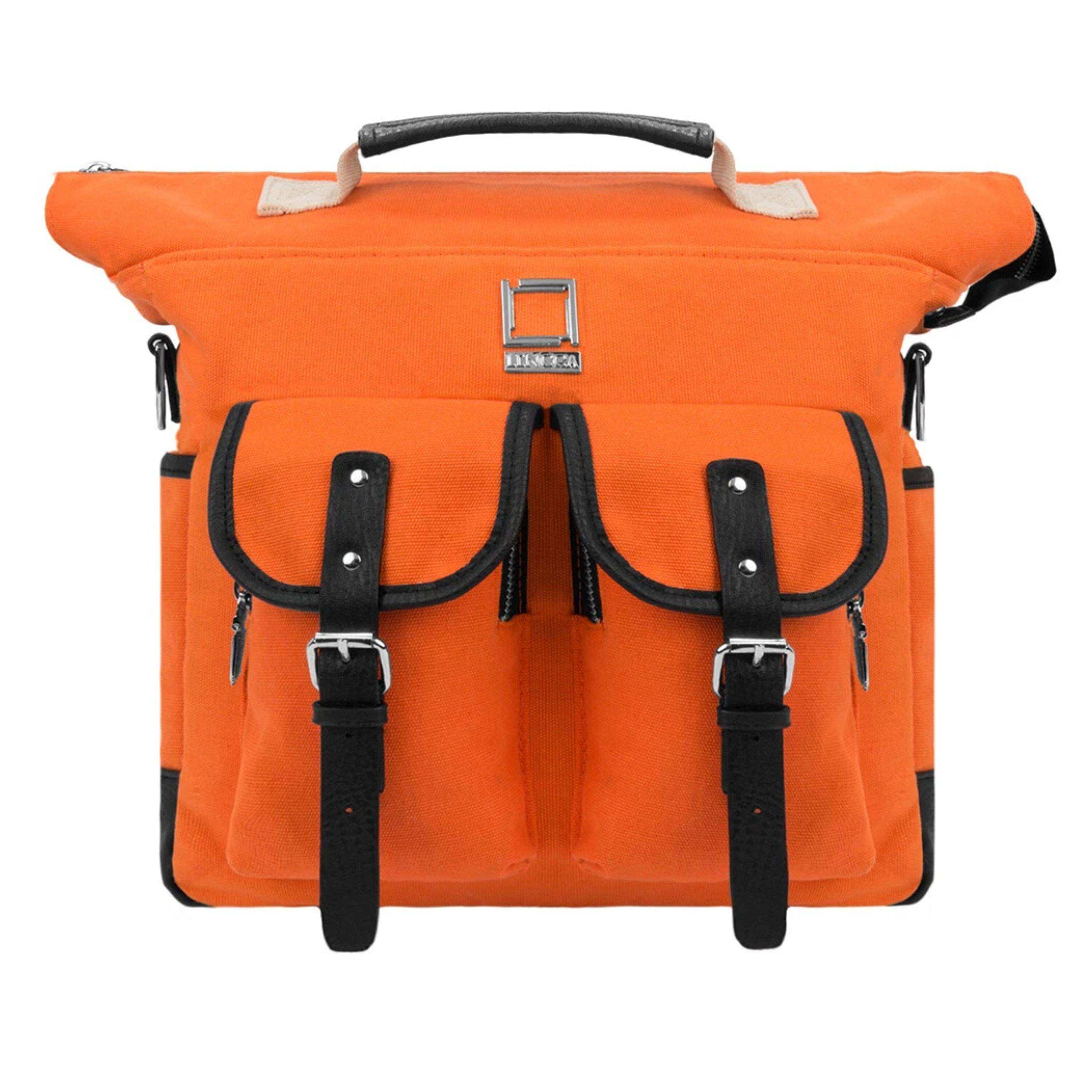 Angle. Kitcheniva - Tablet Backpack Messenger Bag Carry Case For 11" iPad - Orange.