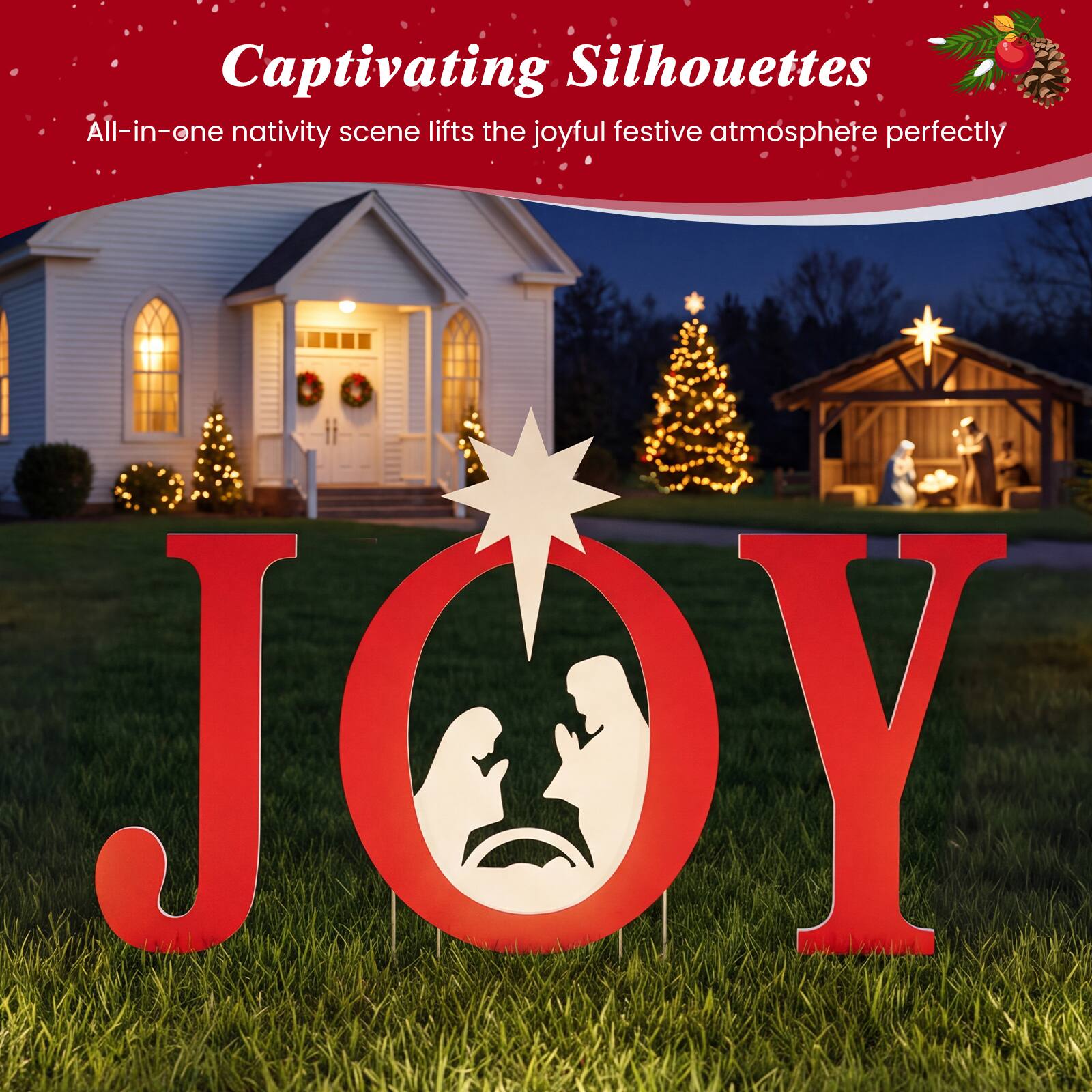 Captivating Silhouettes  
All-in-one nativity scene lifts the joyful festive atmosphere perfectly  
JOY