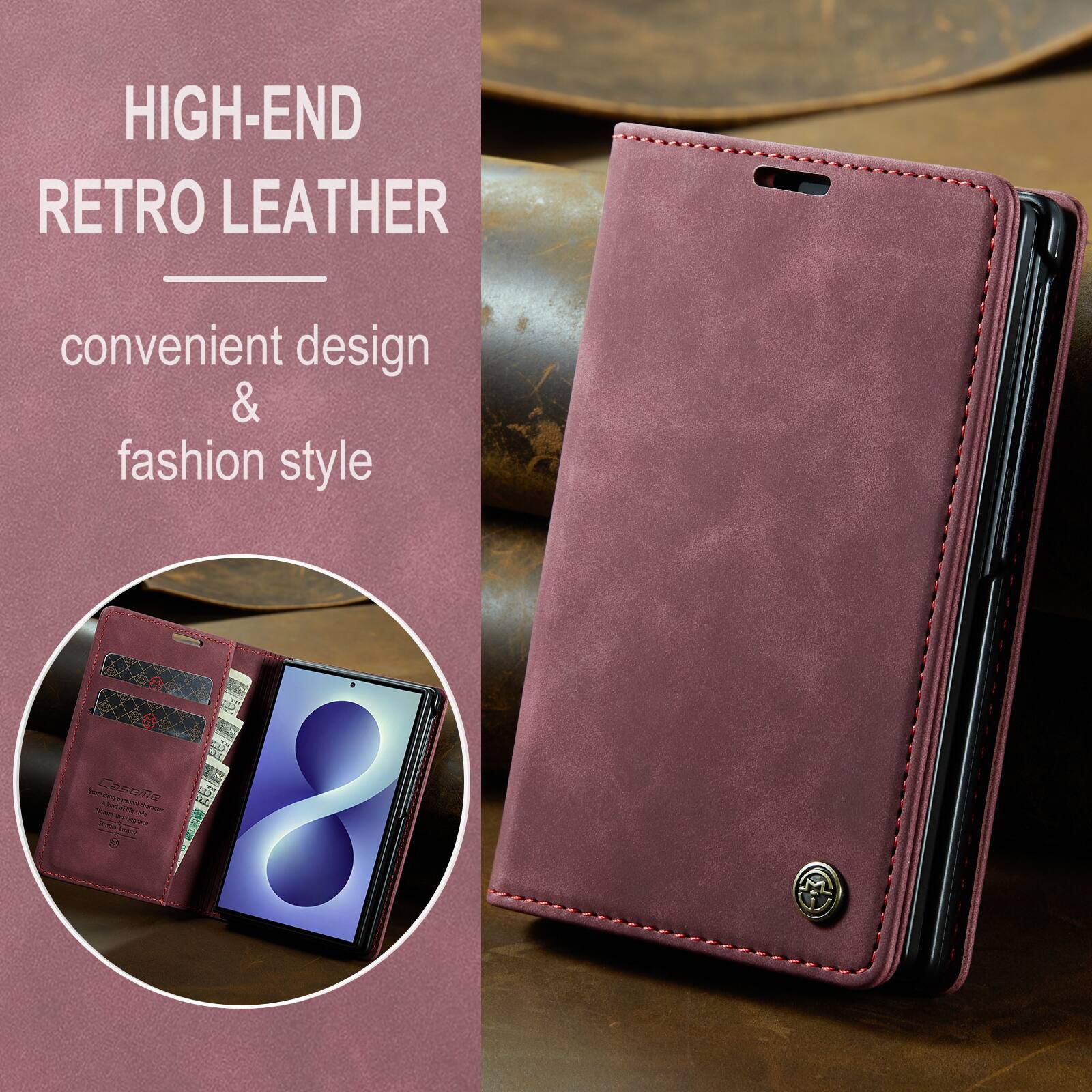 HIGH-END RETRO LEATHER  
convenient design & fashion style