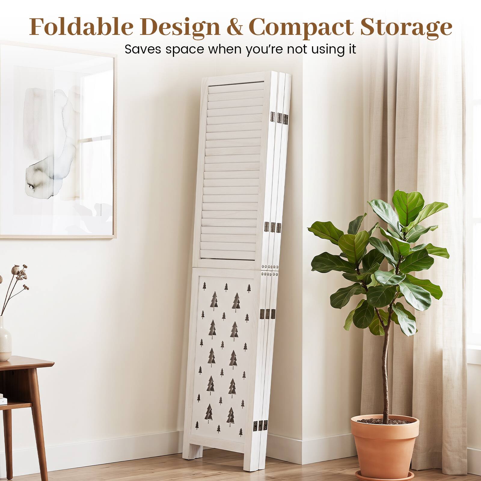 Foldable Design & Compact Storage  
Saves space when you're not using it