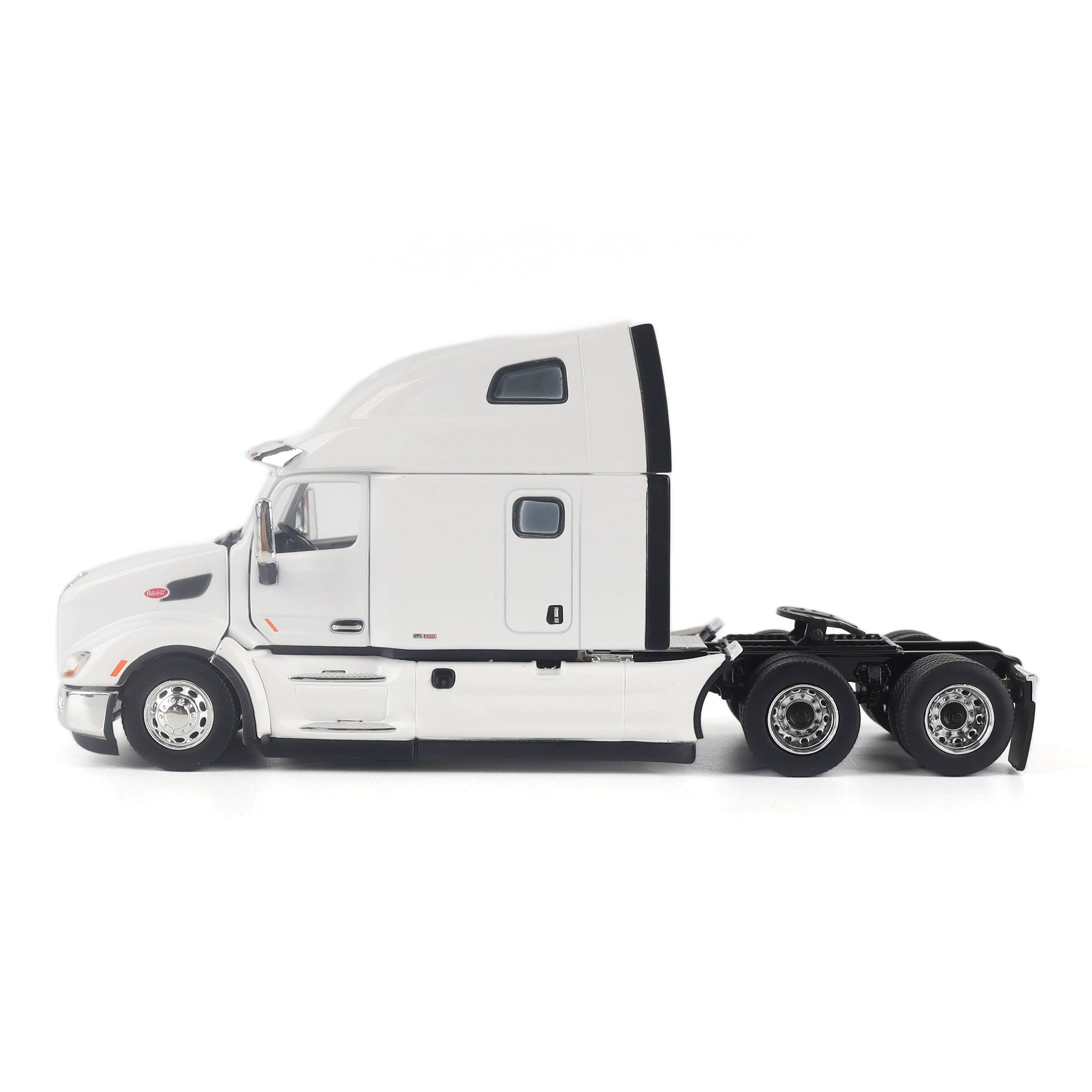 Alt View 2. Diecast Masters - Peterbilt 579 Ultraloft Tandem Tractor White w/Great Dane Champion 53ft Dry Cargo Trailer 1/50 Model by Diecast Masters.
