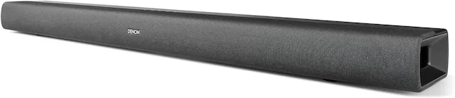 Front. Denon - Denon DHT-C210 Full-Range Dolby Atmos Sound bar with Built-in subwoofers and Bluetooth Streaming., Black - Black.