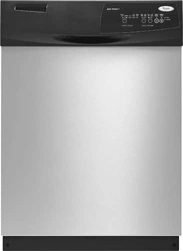 Front Standard. Whirlpool - 24" Tall Tub Built-In Dishwasher - Stainless-Steel.