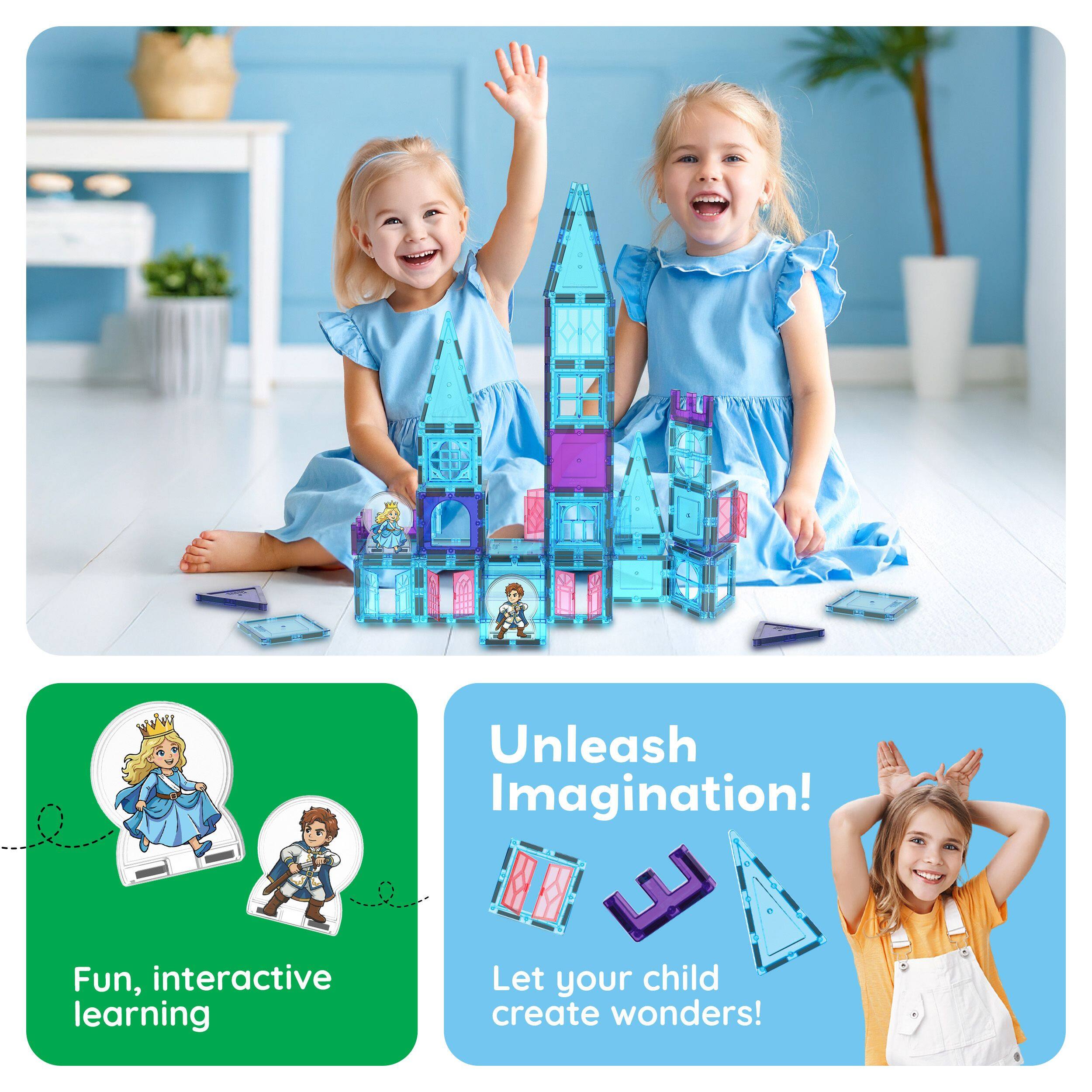 Fun, interactive learning  
Unleash Imagination!  
Let your child create wonders!