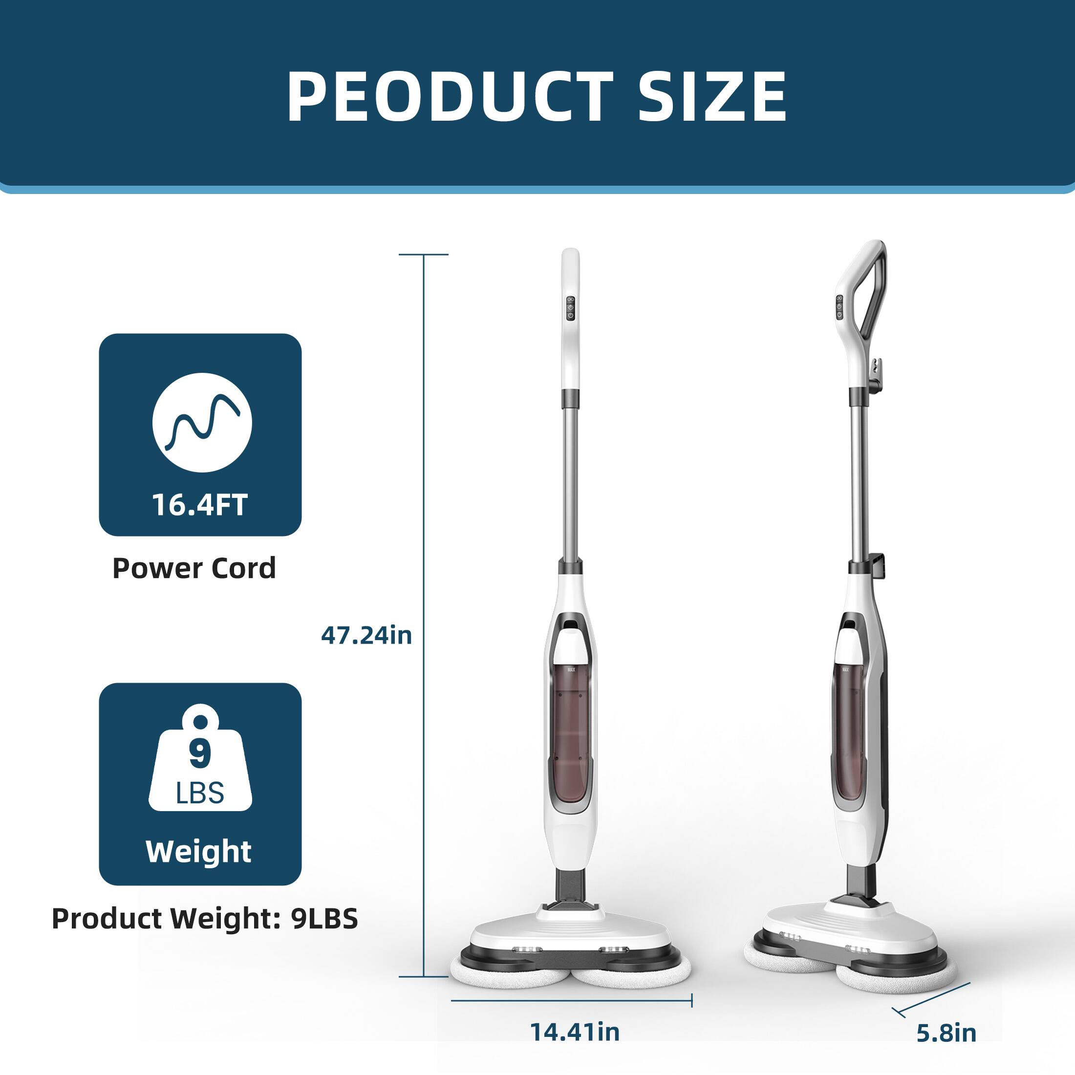 PRODUCT SIZE

- Power Cord: 16.4FT
- Height: 47.24in
- Width: 14.41in
- Depth: 5.8in
- Weight: 9LBS