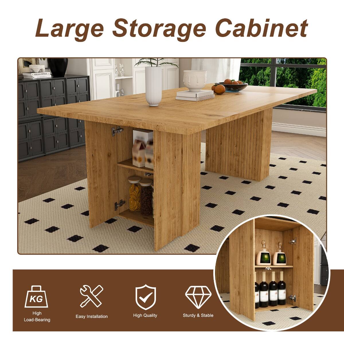 Large Storage Cabinet

- High Load-Bearing
- Easy Installation
- High Quality
- Sturdy & Stable
