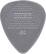 Front Standard. Dunlop - MaxGrip 0.60mm Guitar Pick (12-Pack) - Light Gray.