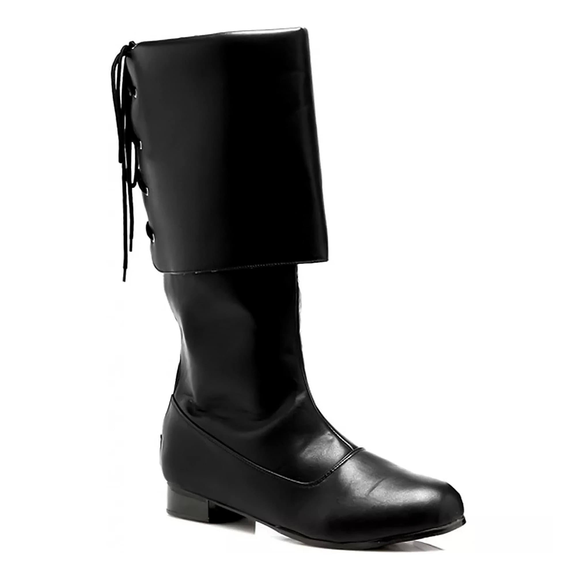 Alt View 1. Ellie Shoes - Sparrow Black  Pirate Mens Costume Boots Size Large 12-13 - Black.