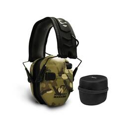 Walkers - Game Ear Razor Muffs (Multicam Camo) with Protective Case - Tan