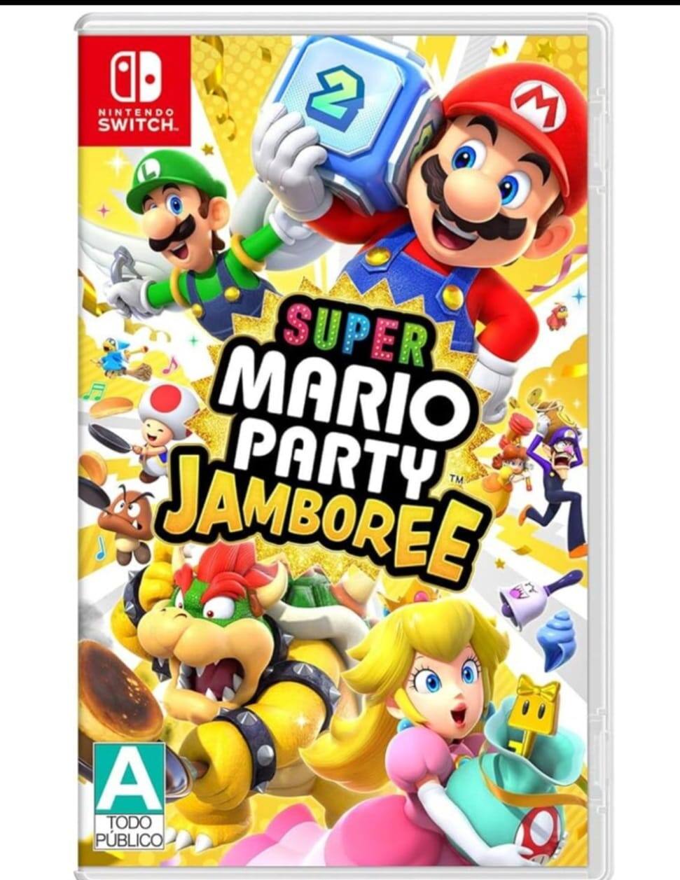 NINTENDO SWITCH  
SUPER MARIO PARTY TM JAMBOREE  
A  
TODO PÚBLICO - E (Everyone)