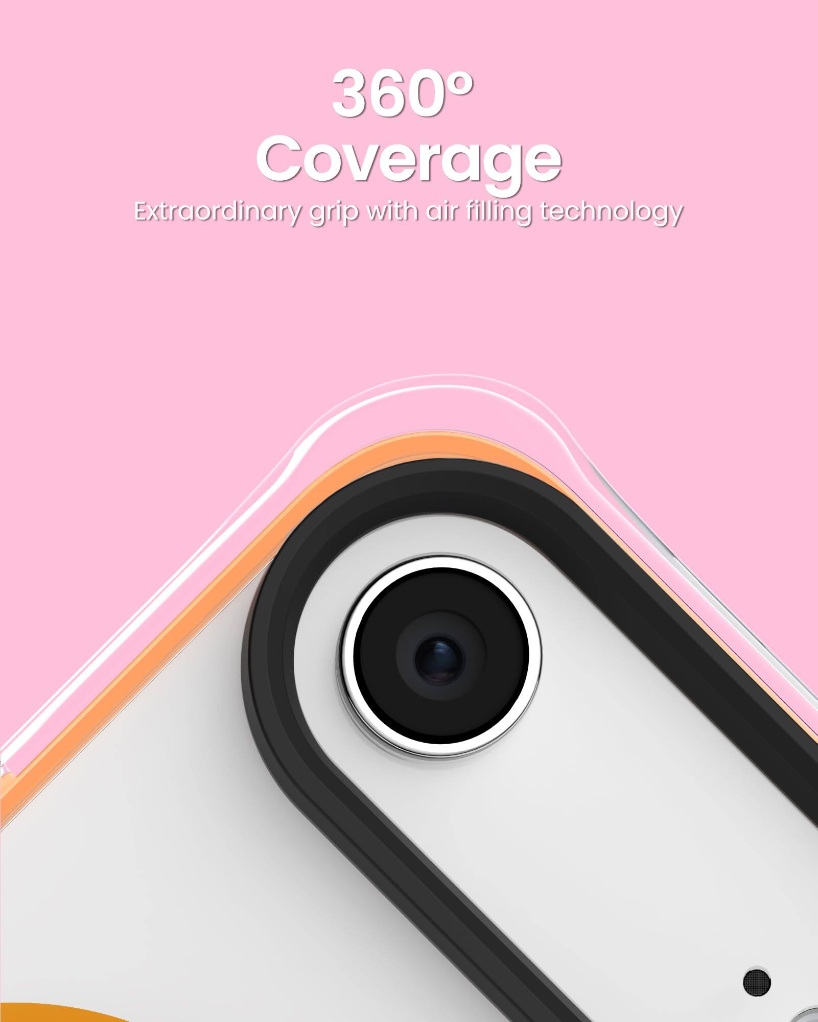 360° Coverage  
Extraordinary grip with air filling technology