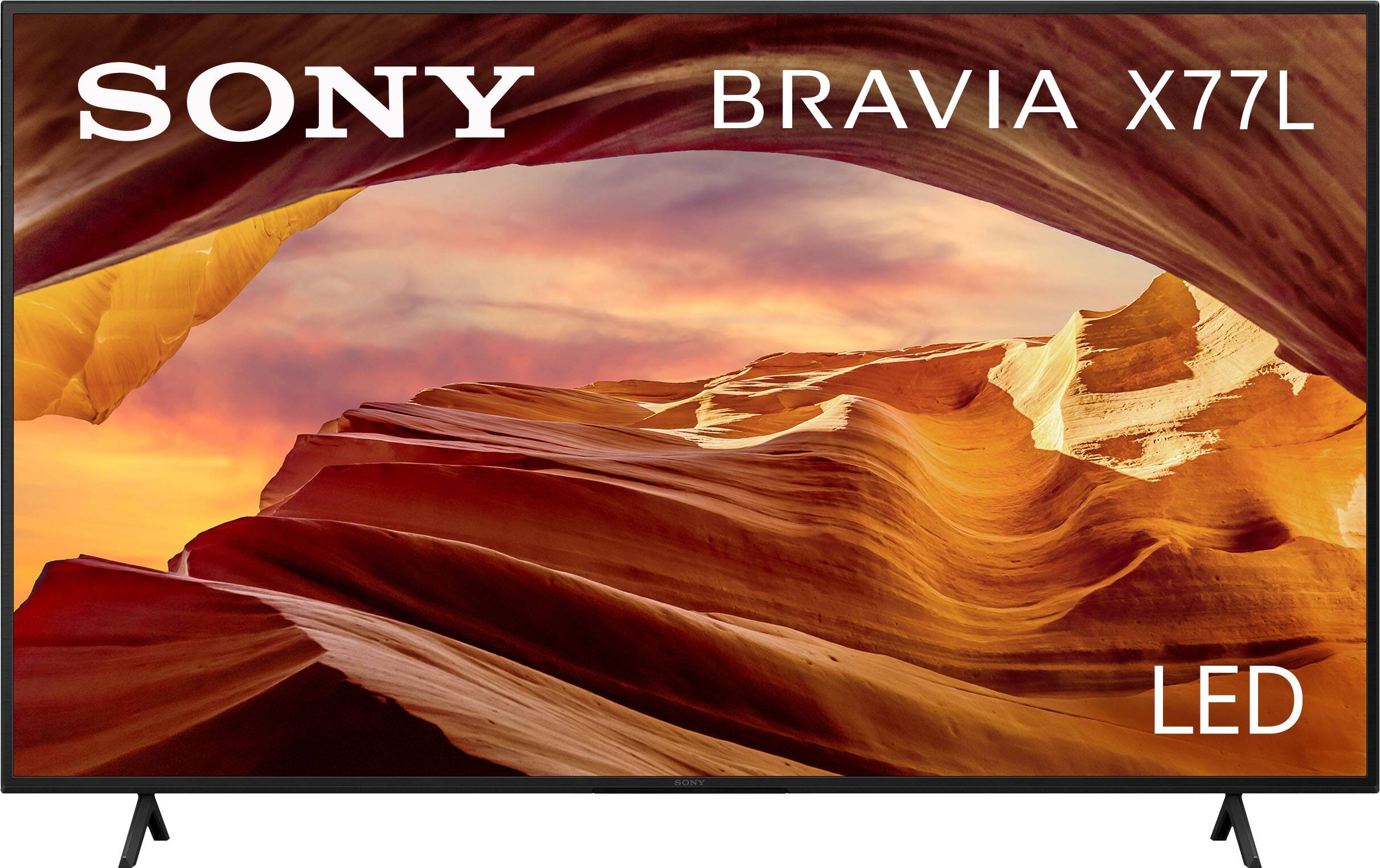 Sony 55" Class X77L LED 4K UHD Smart Google TV (2023) display and camera view