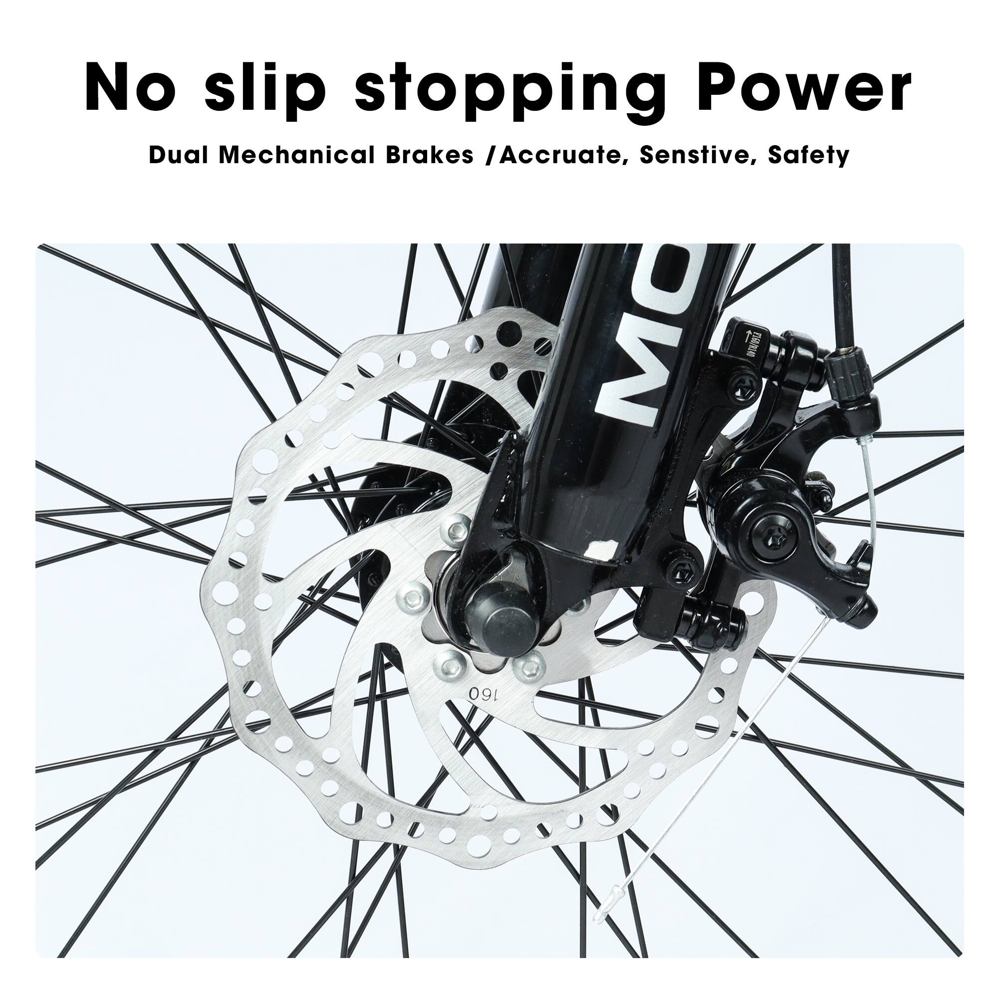 No slip stopping Power  
Dual Mechanical Brakes / Accurate, Sensitive, Safety  
MC 160