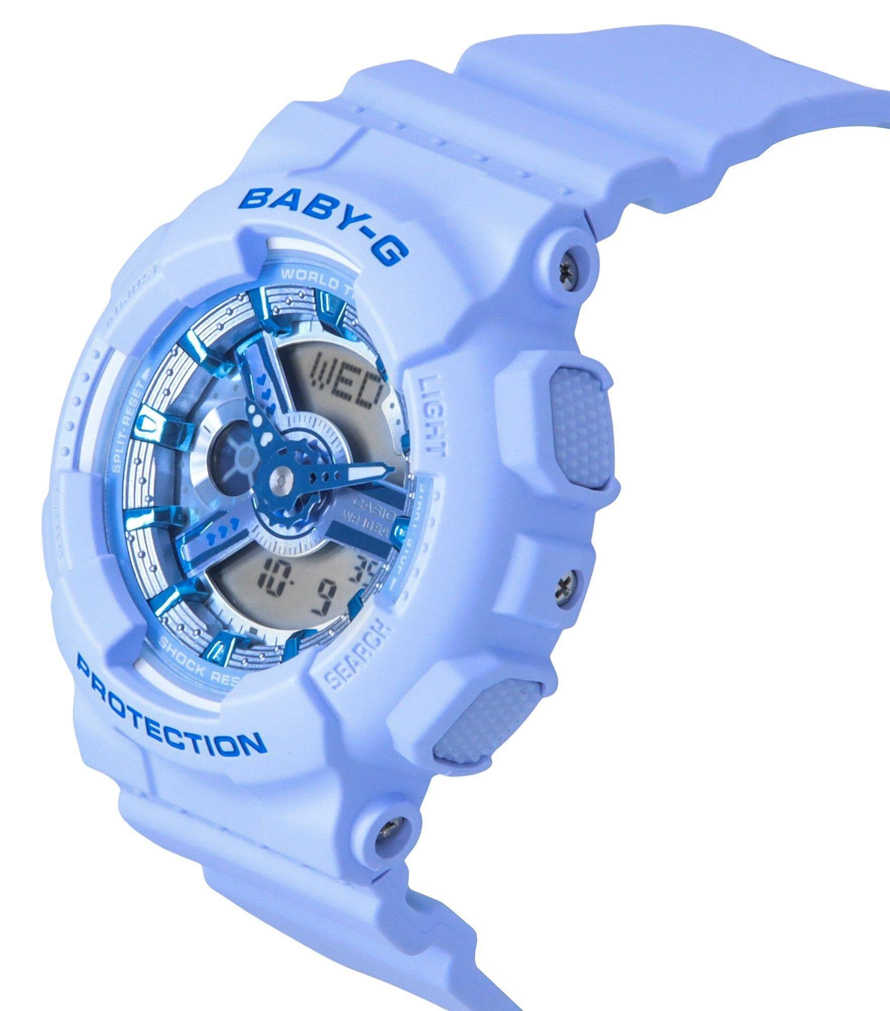 BABY-G WORLD TIME

WED

LIGHT

10:39

SEARCH

SHOCK RESIST

PROTECTION