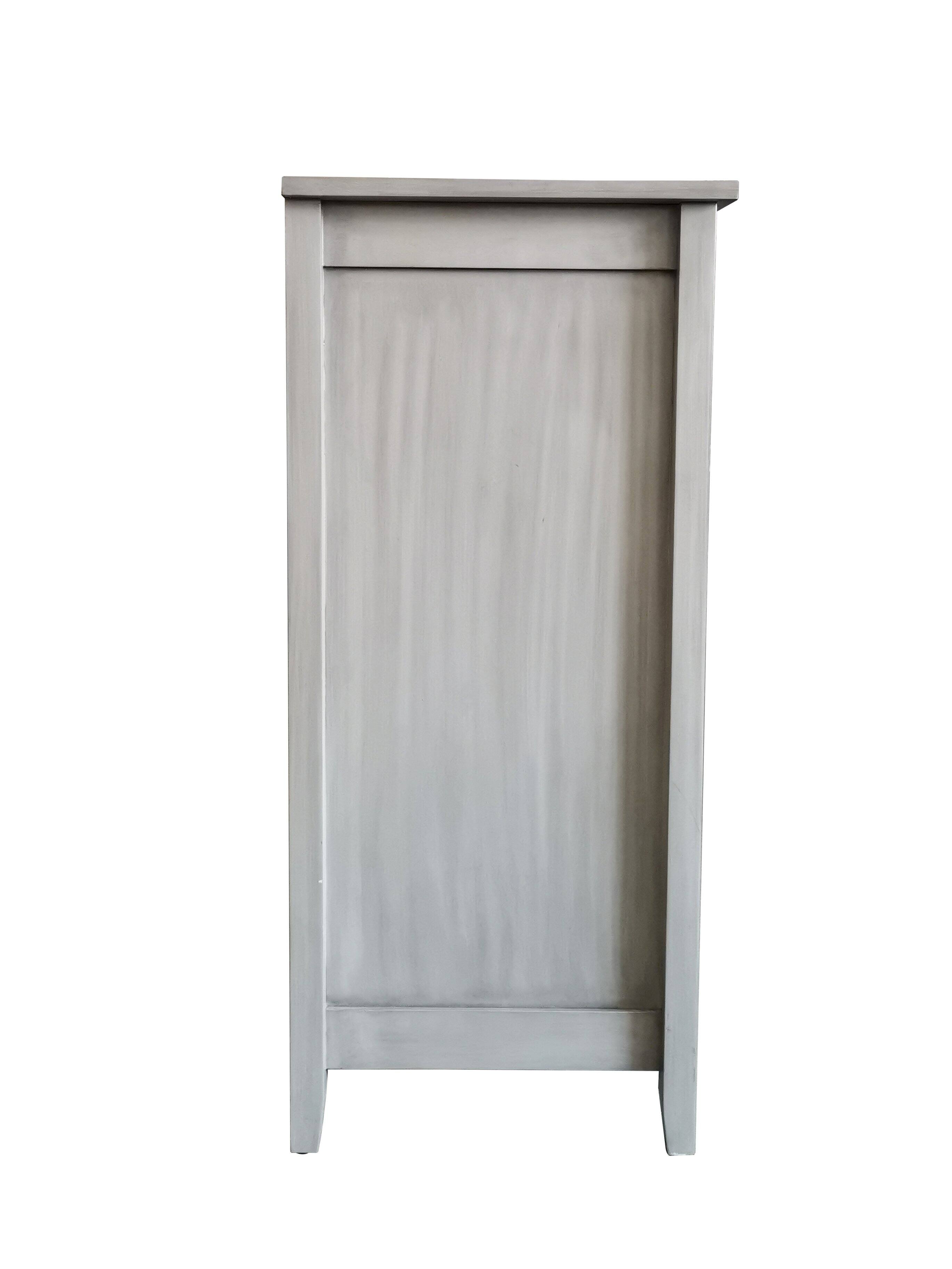 Alt View 1. Kings Brand Furniture - Kings Brand Furniture - Folsom Wood Console Table/Accent Cabinet, Wash Gray - Light/Pastel Grey.