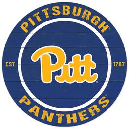 Jardine - Pitt Panthers 20'' x 20'' Indoor/Outdoor Circle Sign - Blue