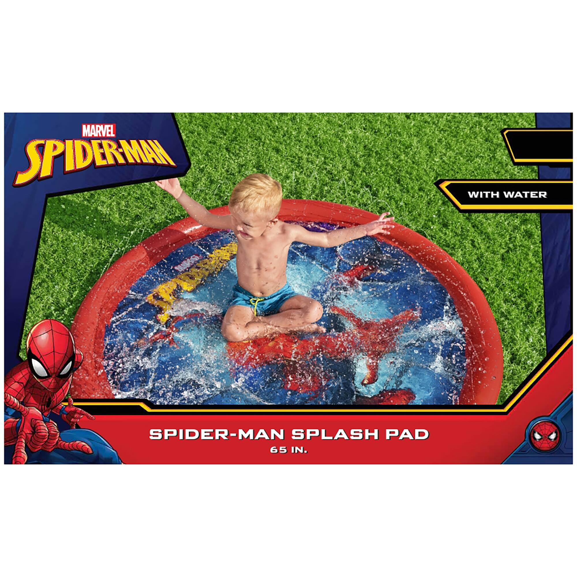 MARVEL SPIDER-MAN WITH WATER SPIDER-MAN SPLASH PAD 65 IN.